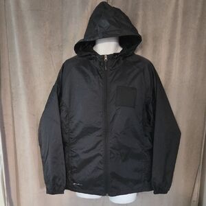 Eddie Bauer Black Hooded Utility Jacket